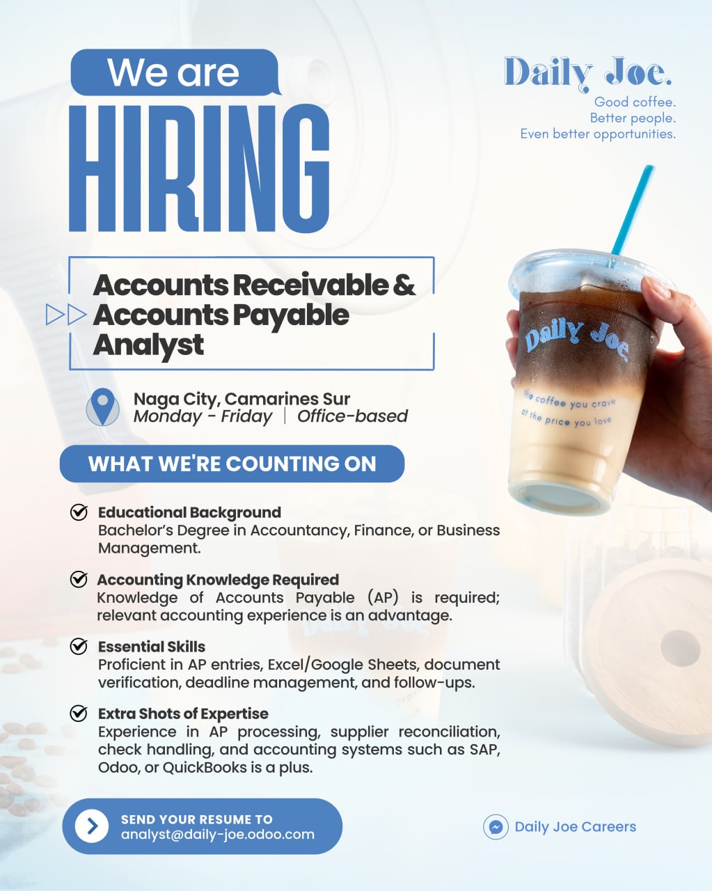 Daily Joe is currently hiring for open positions!